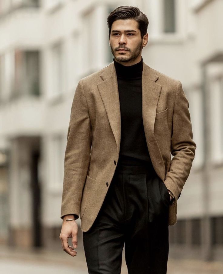 5 cách phối áo blazer nâu với quần tây