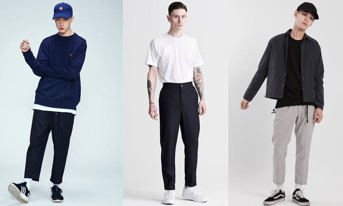 phối áo thun nam với quần baggy