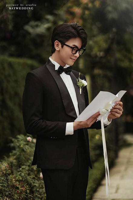 Bộ Vest Nam Tuxedo Màu Đen