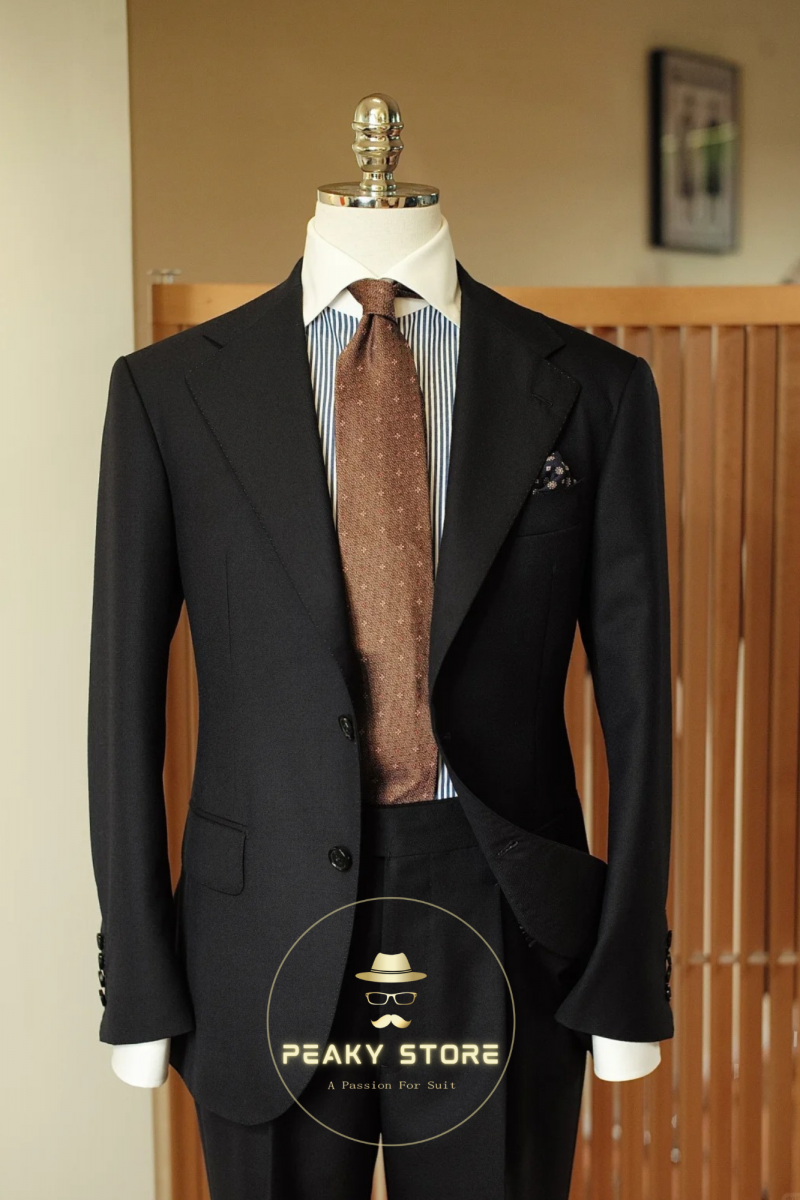 vest đen nam công sở