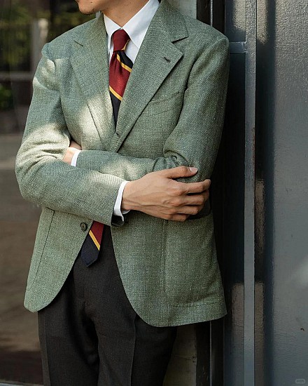 Áo Blazer Linen Xanh