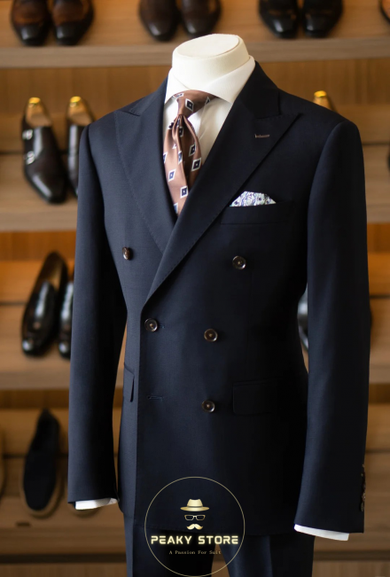 Vest Nam Xanh Navy 2 Hàng Nút – Form Slim Lịch Lãm