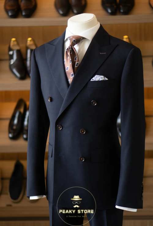 Vest Nam Xanh Navy 2 Hàng Nút – Form Slim Lịch Lãm